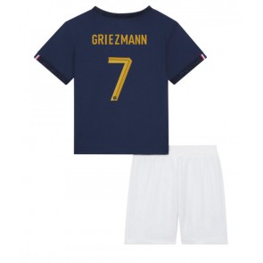 France Antoine Griezmann #7 Replica Home Stadium Kit for Kids World Cup 2022 Short Sleeve (+ pants)
